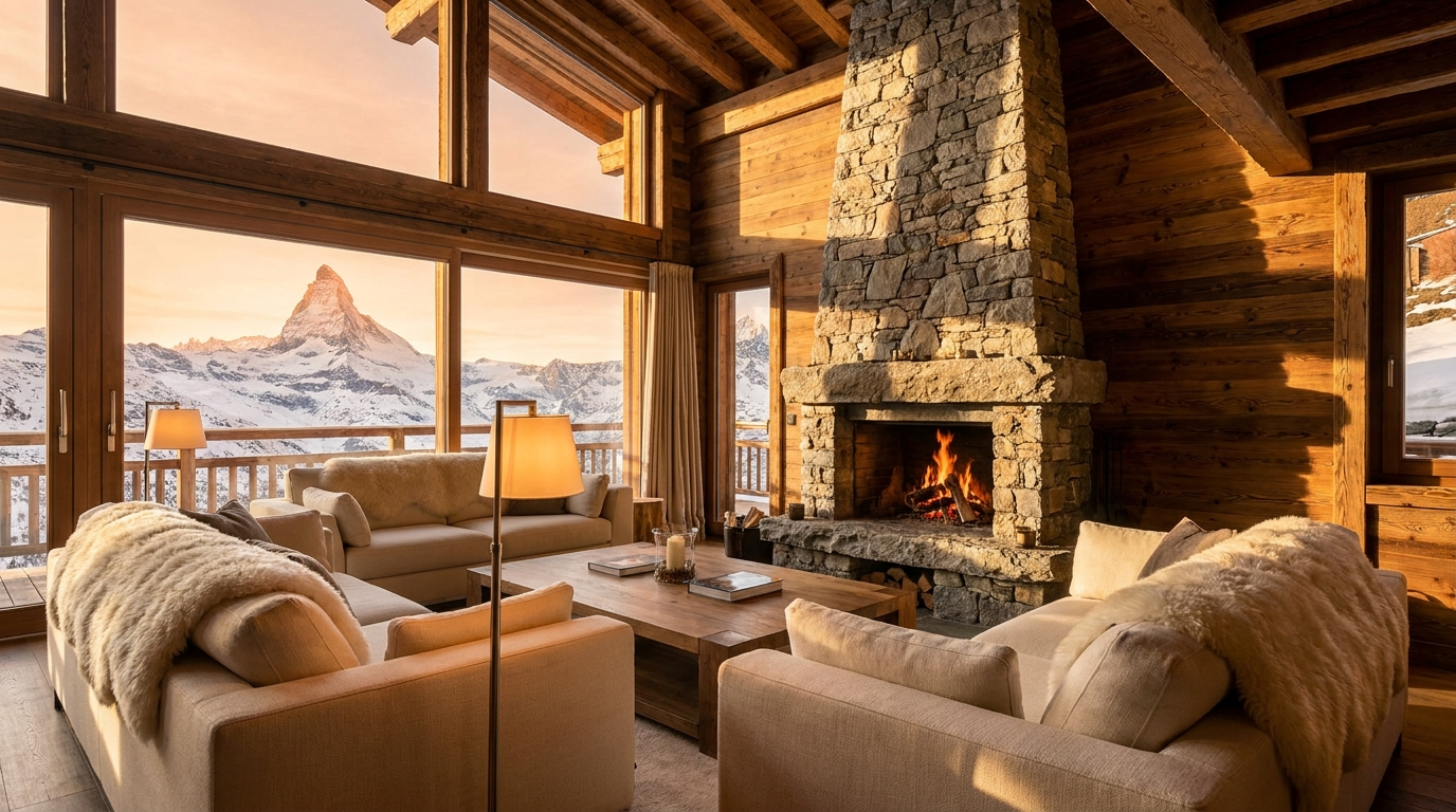 Chalet Aurora — Wohnraum